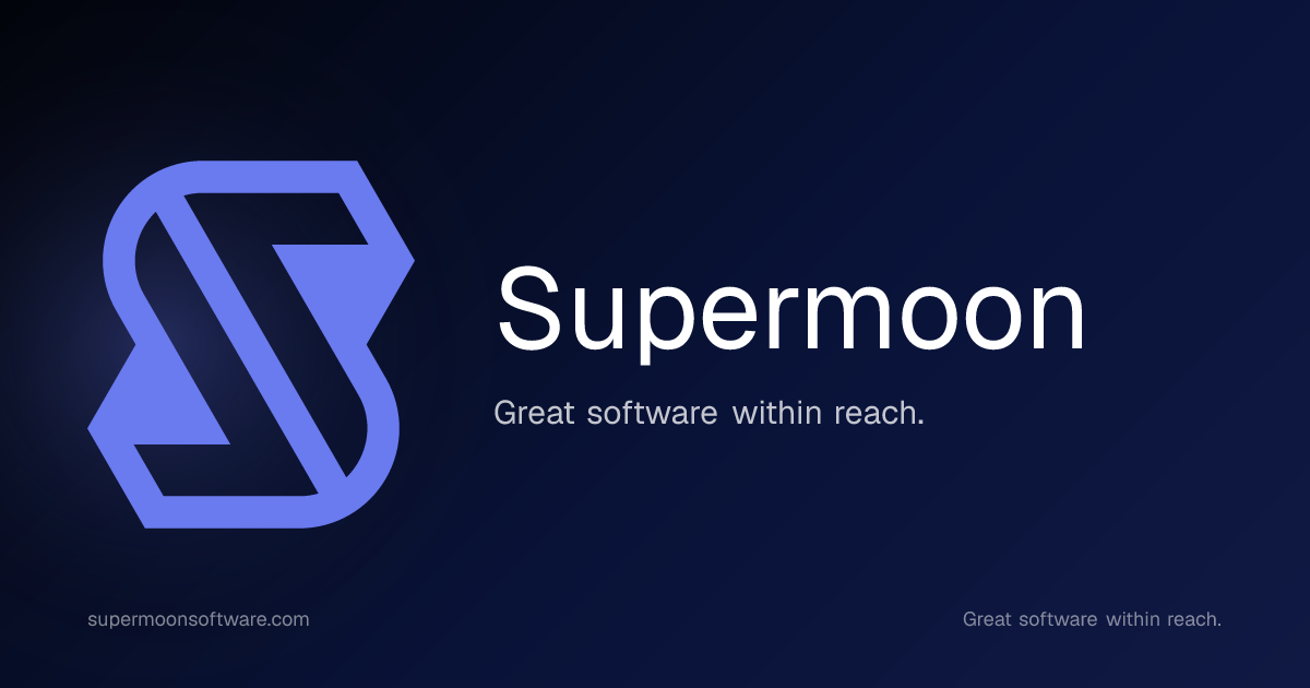 Supermoon - De grands logiciels à portée de main